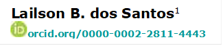 Lailson B. dos Santos1 
 orcid.org/0000-0002-2811-4443 

