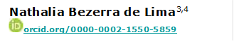 Nathalia Bezerra de Lima3,4
 orcid.org/0000-0002-1550-5859

