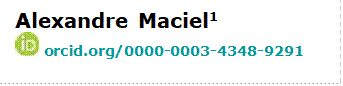 Alexandre Maciel1
  orcid.org/0000-0003-4348-9291

