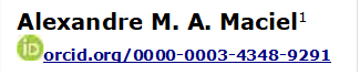 Alexandre M. A. Maciel1 
 orcid.org/0000-0003-4348-9291

