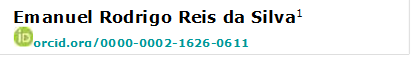 Emanuel Rodrigo Reis da Silva1 
 orcid.org/0000-0002-1626-0611 

