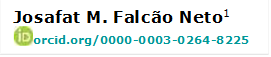 Josafat M. Falcão Neto1
 orcid.org/0000-0003-0264-8225

