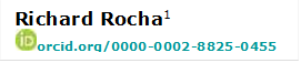 Richard Rocha1 
 orcid.org/0000-0002-8825-0455 

