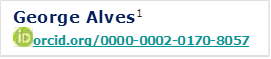 George Alves1  
 orcid.org/0000-0002-0170-8057
 



