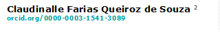 Claudinalle Farias Queiroz de Souza 2 
orcid.org/0000-0003-1541-3089 


