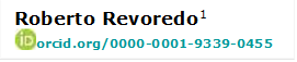 Roberto Revoredo1
 orcid.org/0000-0001-9339-0455

