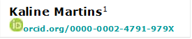 Kaline Martins1
 orcid.org/0000-0002-4791-979X 

