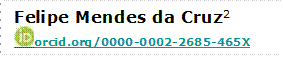 Felipe Mendes da Cruz2
 orcid.org/0000-0002-2685-465X 

