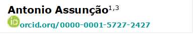 Antonio Assunção1,3 
 orcid.org/0000-0001-5727-2427 

