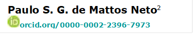 Paulo S. G. de Mattos Neto2 
 orcid.org/0000-0002-2396-7973 

