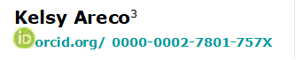 Kelsy Areco3
 orcid.org/ 0000-0002-7801-757X

