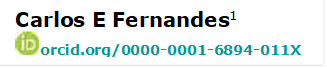 Carlos E Fernandes1 
 orcid.org/0000-0001-6894-011X Eduardo Fernandes 

