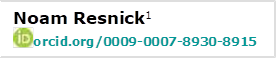 Noam Resnick1  
 orcid.org/0009-0007-8930-8915 



