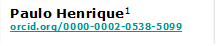 Paulo Henrique1 
orcid.org/0000-0002-0538-5099


